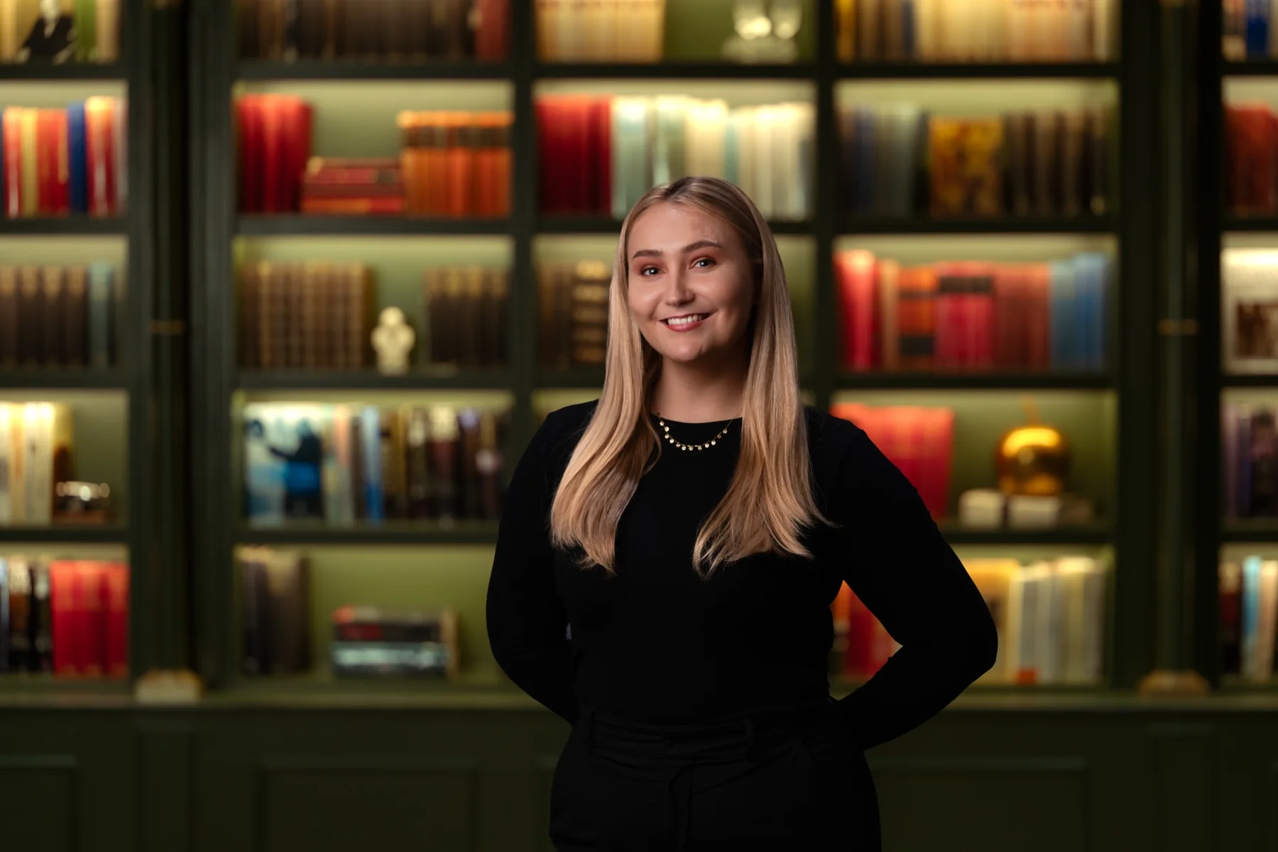 Female member of the same corporate team